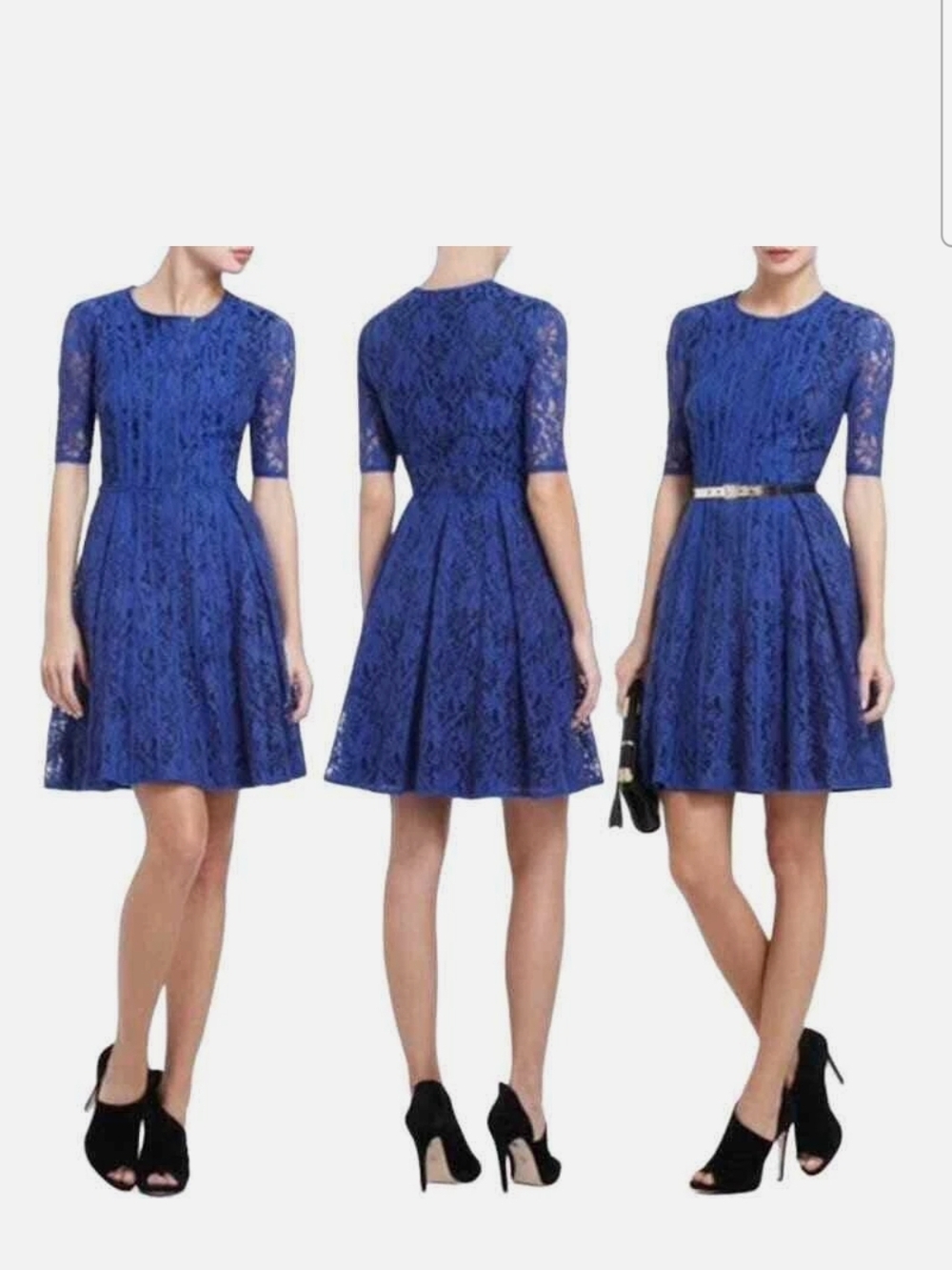 BCBGMaxAzria Royal Blue Lace Dress